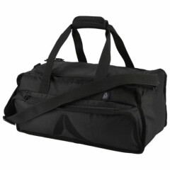 Reebok Active Enhanced Grip Duffel Medium Black Gym Bag B4613