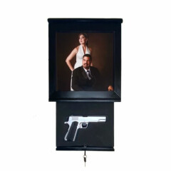 Picture Frame with plexiglass and Lock Gun Safe