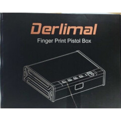 Derlimal Finger Print Pistol Box Gun Safe Biometric Passcode and Keylock Firearm